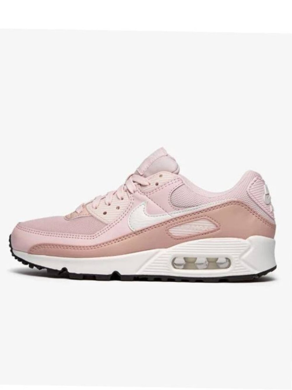 New  Nike Air Max 90 Barely Rose Pink Oxford Black Women's Size 8.5 Men's Size 7